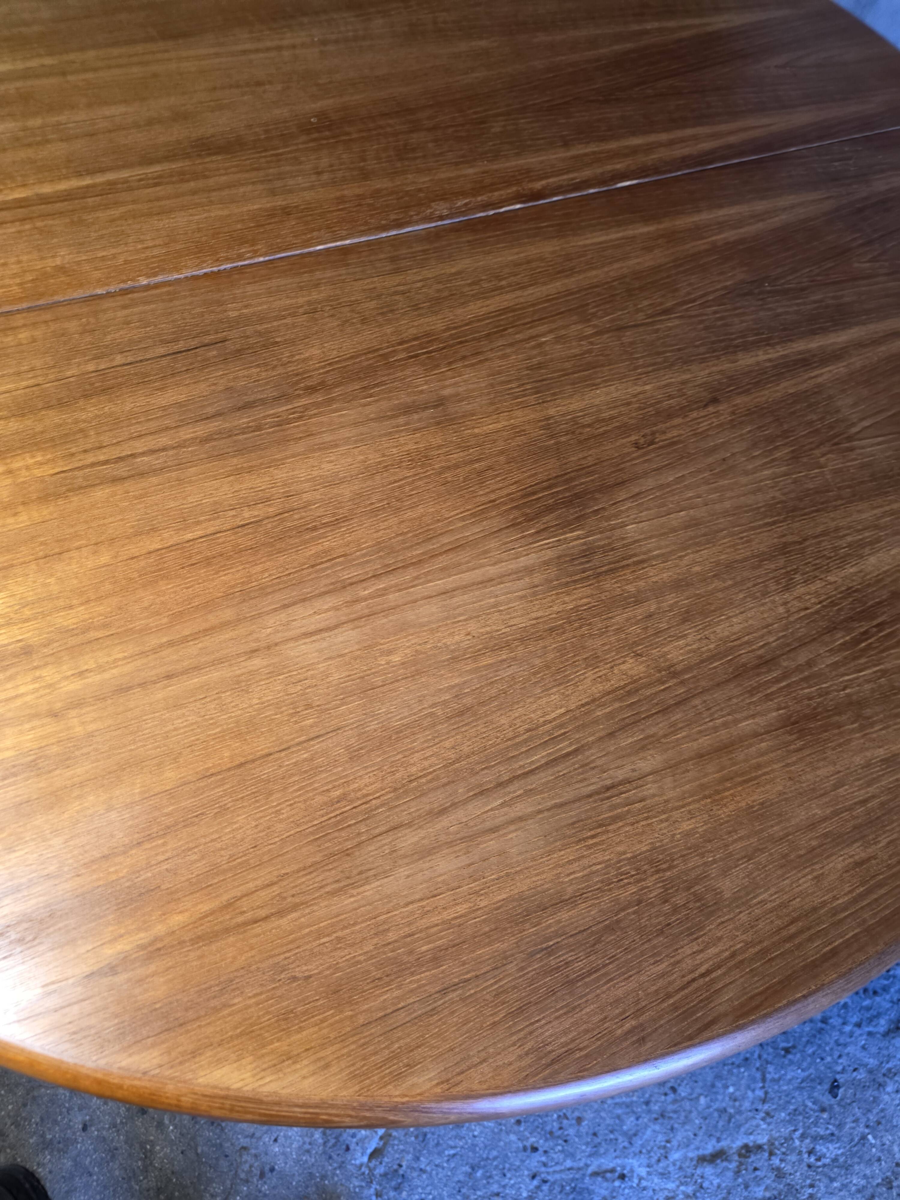 Table Baumann extensible en teck des années 60