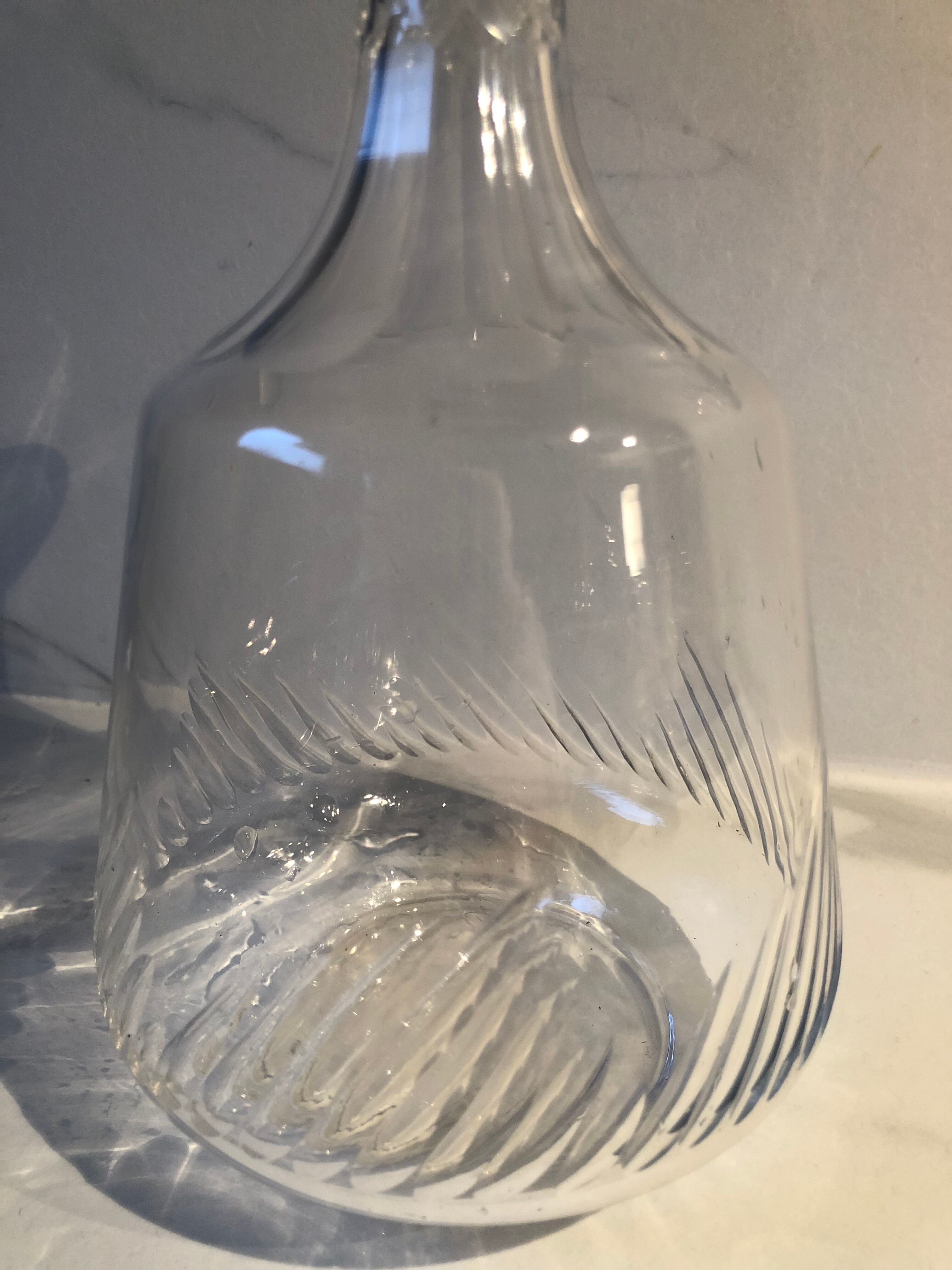 Carbed glass decanter