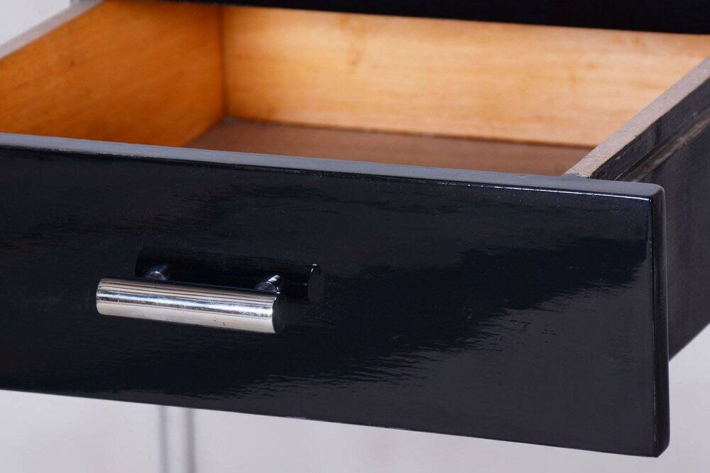 Small Bauhaus Chrome Table attributed to Mücke Melder, Former Czechoslovakia, 1930s