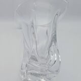 Large Pressed-Moulded Glass Vase "Swan" - Art Deco Style