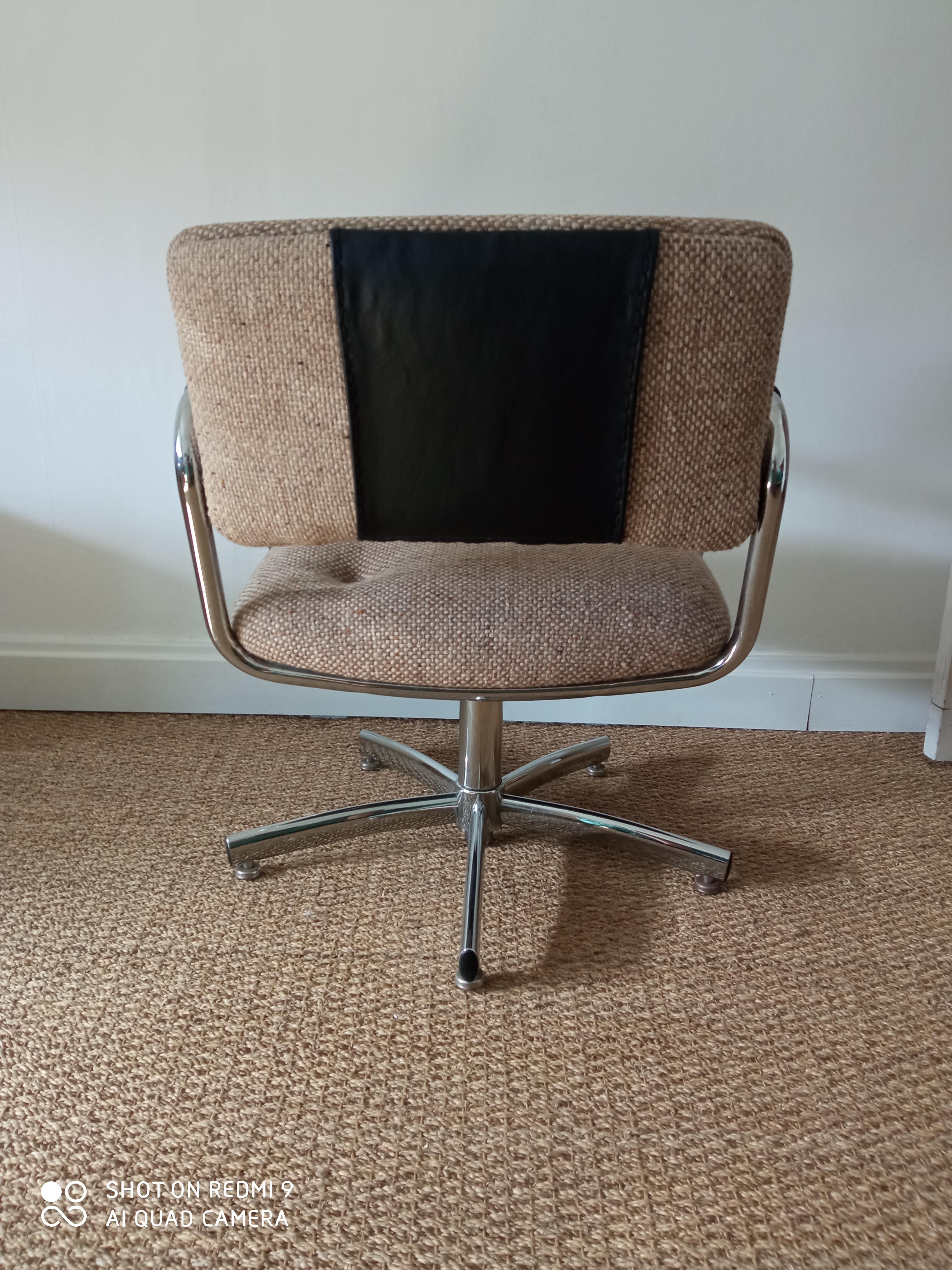 Fauteuil de bureau vintage steelcase années 70