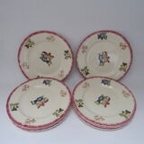8 dessert plates Longwy Marseille