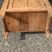 Parisian cabinet glazed raw wood nymphs and carved art nouveau decorations