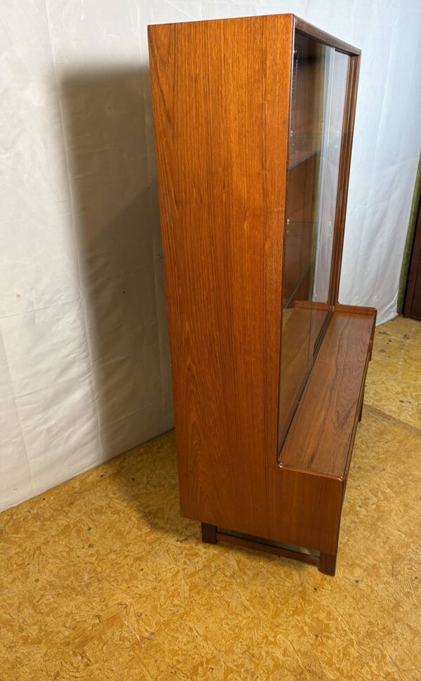 Vitrine Turnidge de Londres en teck, années 1960-1970