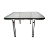 Horst Brüning coffee table for Kill International, glass and metal 70s