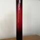 Large contemporary ruby red glass vase