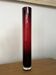 Grand vase verre rouge rubis contemporain