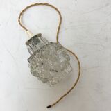 Vintage molded glass pendant lamp
