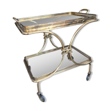Desserte laiton et verre