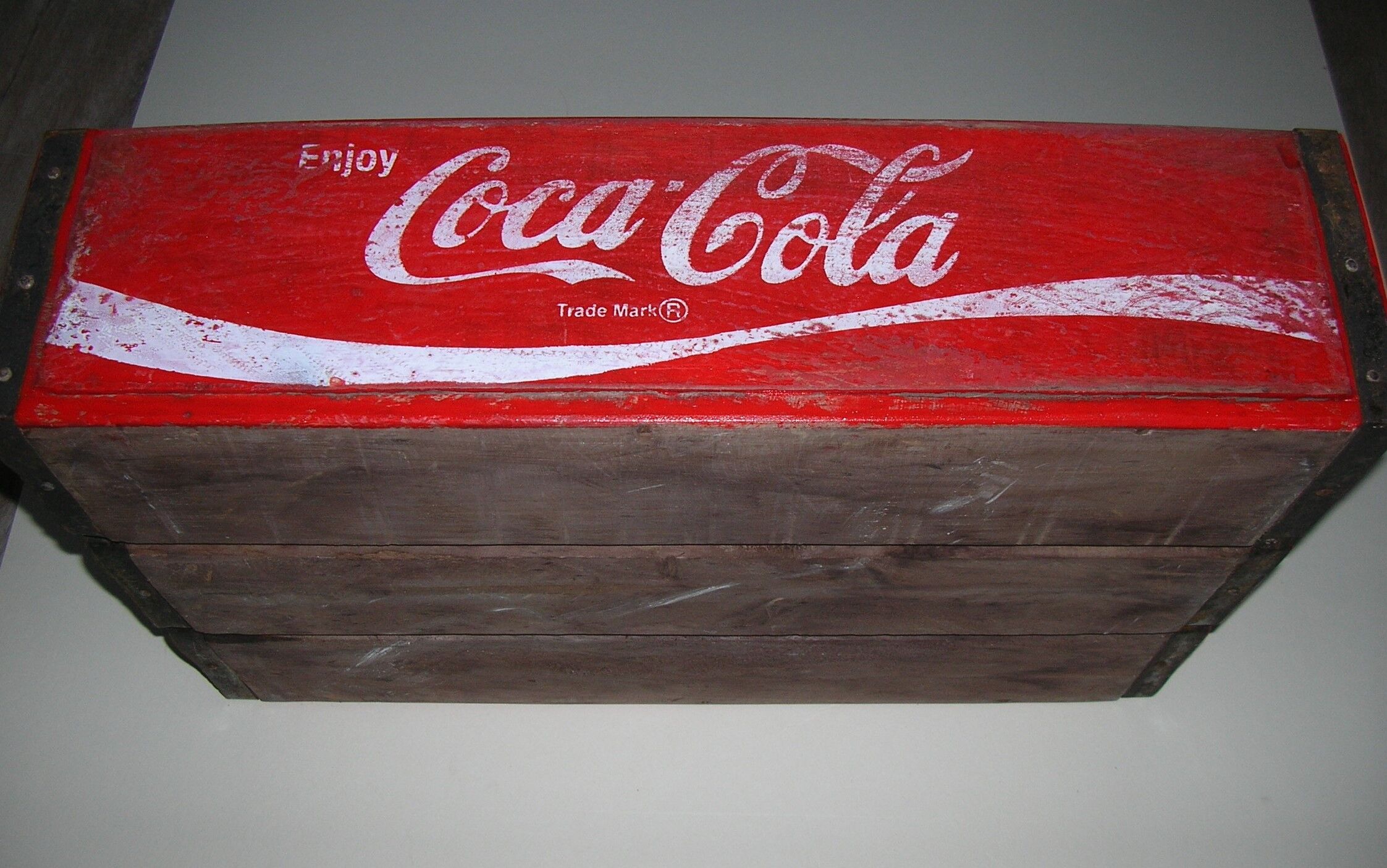 old wooden coca cola crate