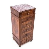 Chest of drawers with a stone top, France, 1900s