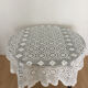 Vintage rectangular crochet tablecloth