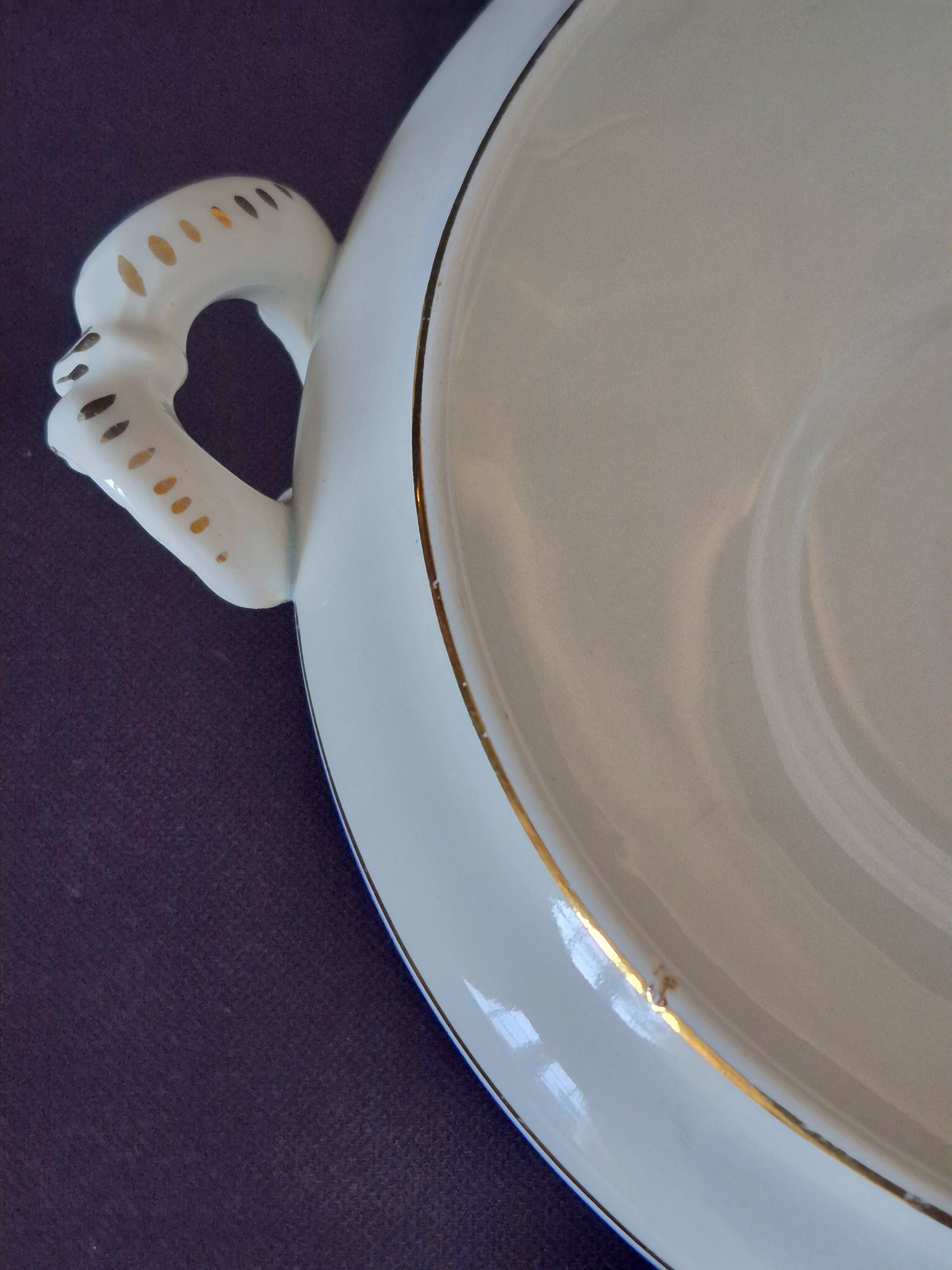 Vegetable dish or soup tureen in Onnaing earthenware A524