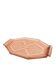 Plateau en verre rose Art Déco