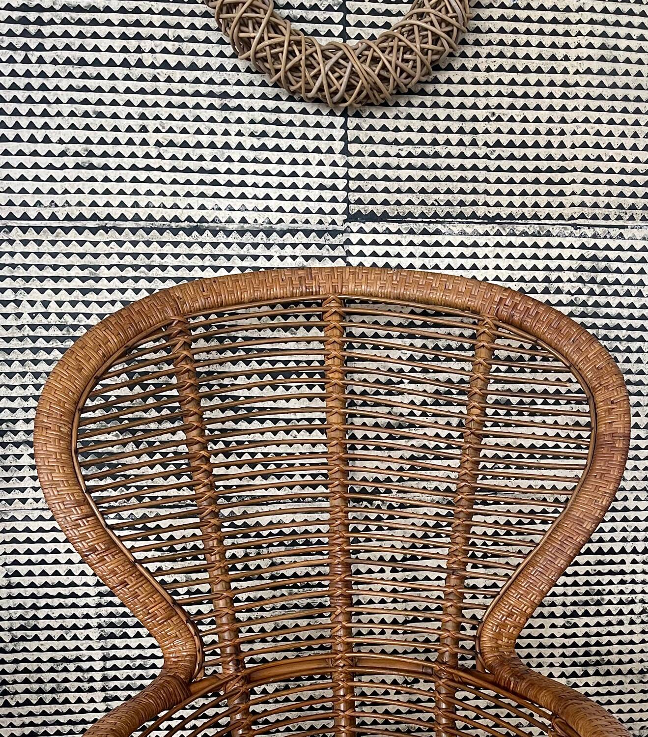 Rattan armchair 1960