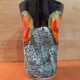 Vintage Vallauris vase "Sea Foam" Fat Lava