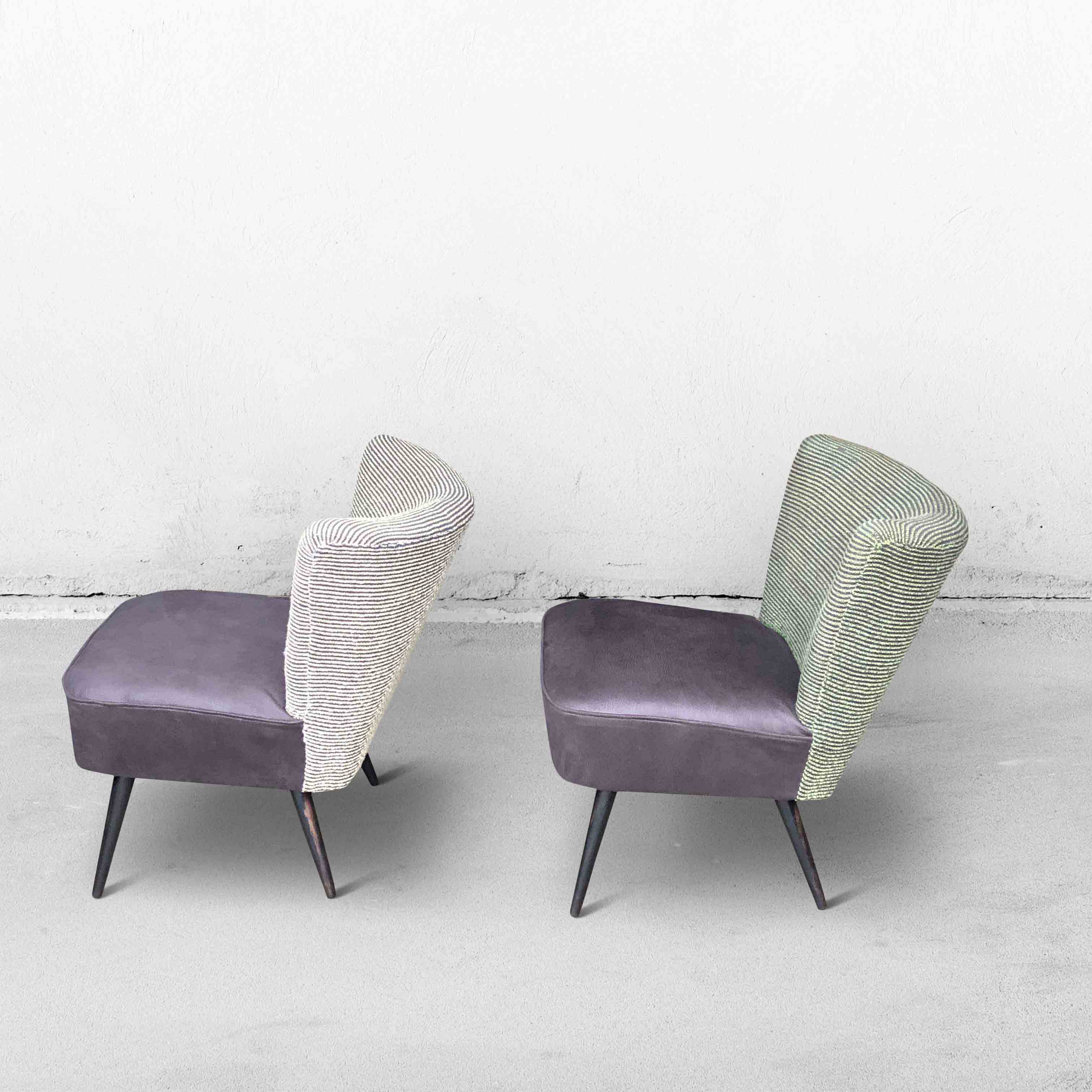 Set of vintage mid-century chairs, 1950s