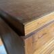 Vintage oak curtain filing cabinet