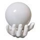 White ceramic hand wall lamp