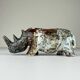 Ceramic rhino, Italy, 1970s