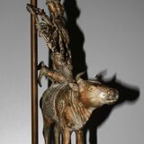 Bronze Shiva lamp.