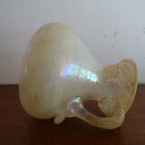 Vase a anse miniature Scavo Seguso Vetri d'Arte verre irisé Murano 1950