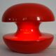 Vintage red ceramic diabolo lamp