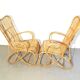 Paire de fauteuils en rotin Rohé Noordwolde
