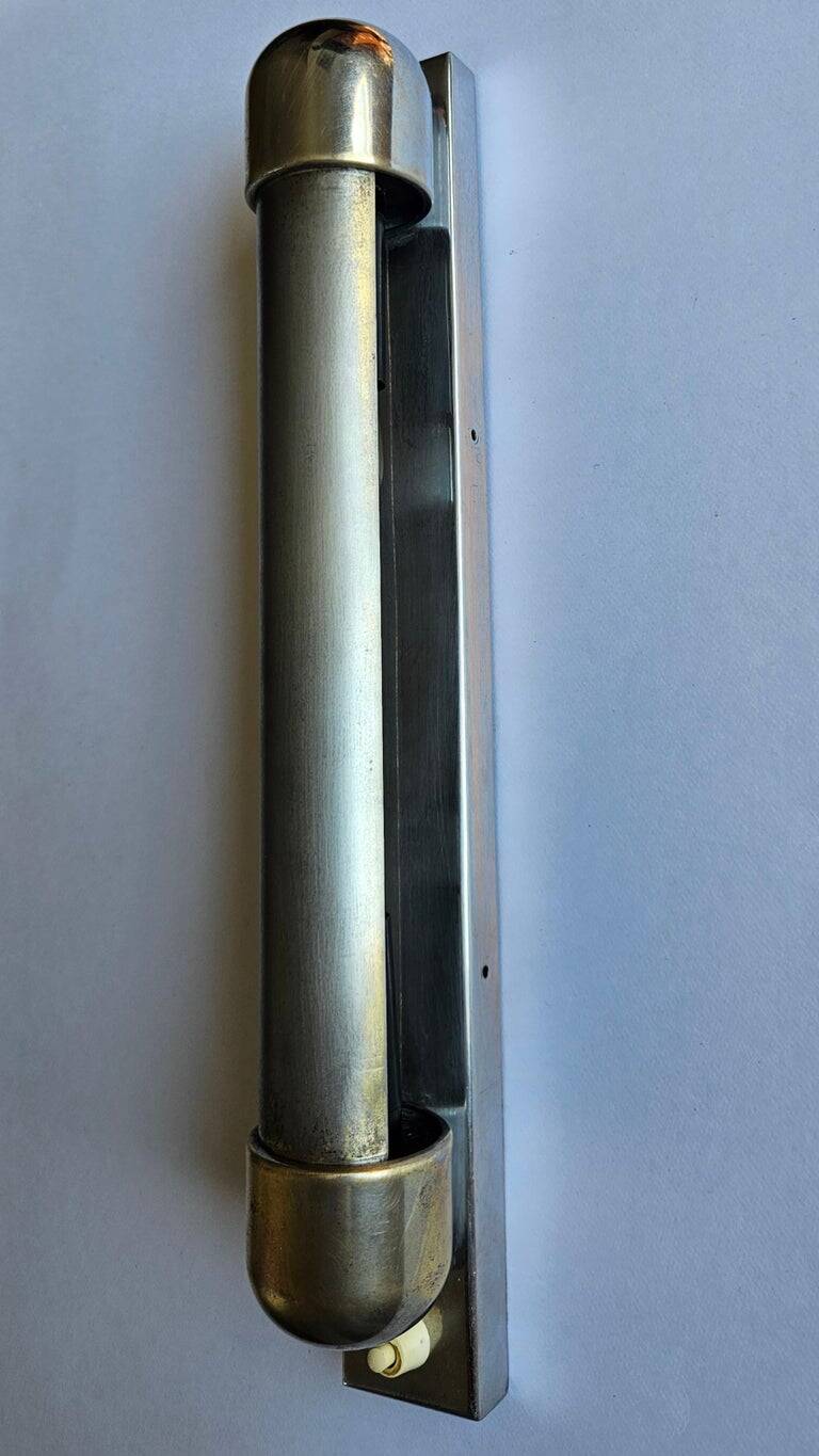 Rare Chrome Bauhaus Art Deco Wall Lamp Napako, 1940s
