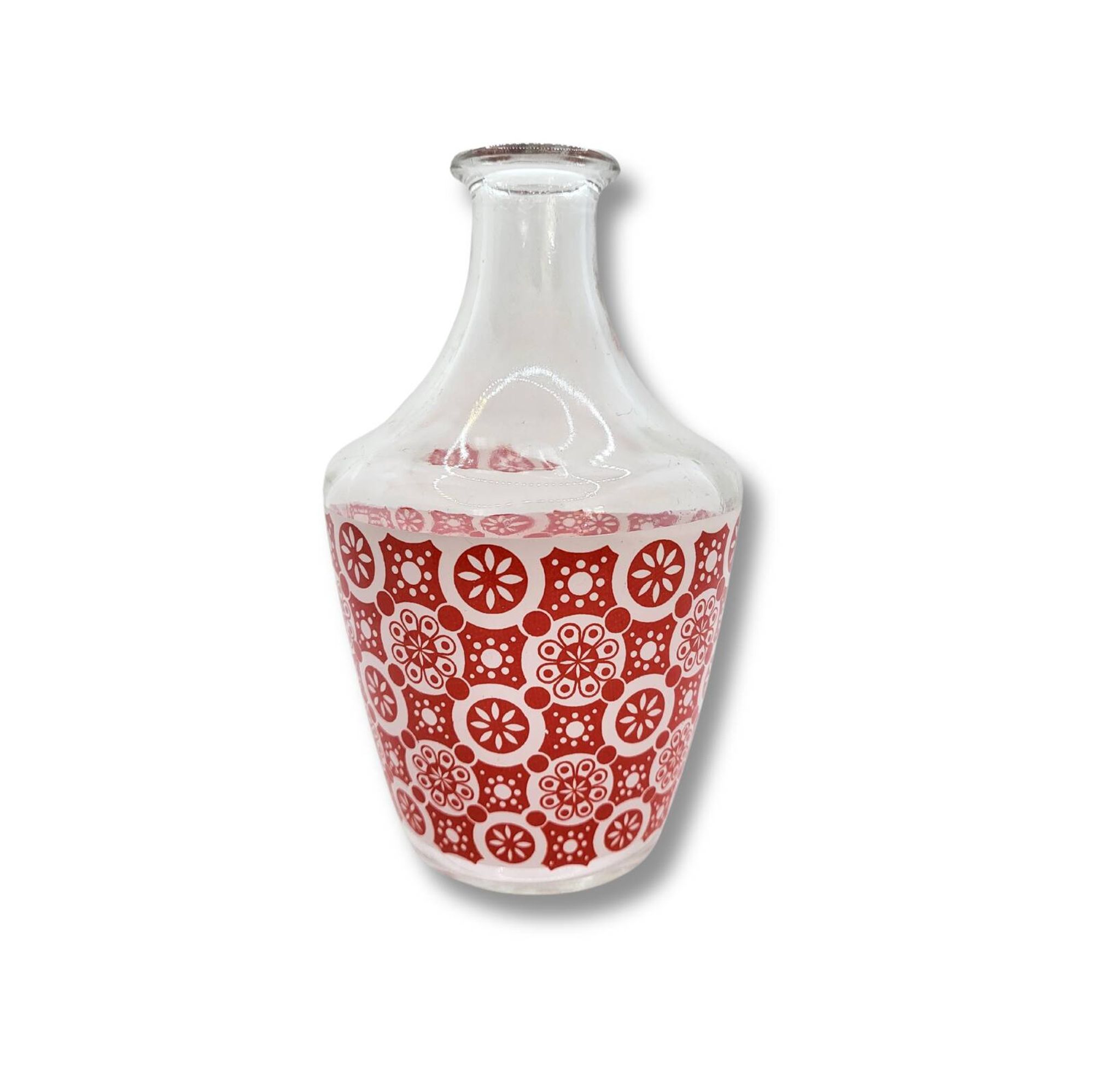 Vintage 70s Carafe – Red Decor | Retro Glassware