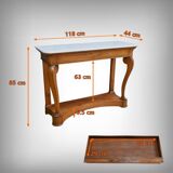 Console en Merisier, époque Restauration – Début XIXe