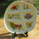 6 vintage fondue plates from the manufacture Salins les bains