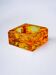Orange ice cube ashtray by Antonio Imperatore, Murano glass, Italy, 1970
