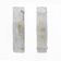 Pair of Mazzega-Style Crystal Natural Murano Glass Sconces