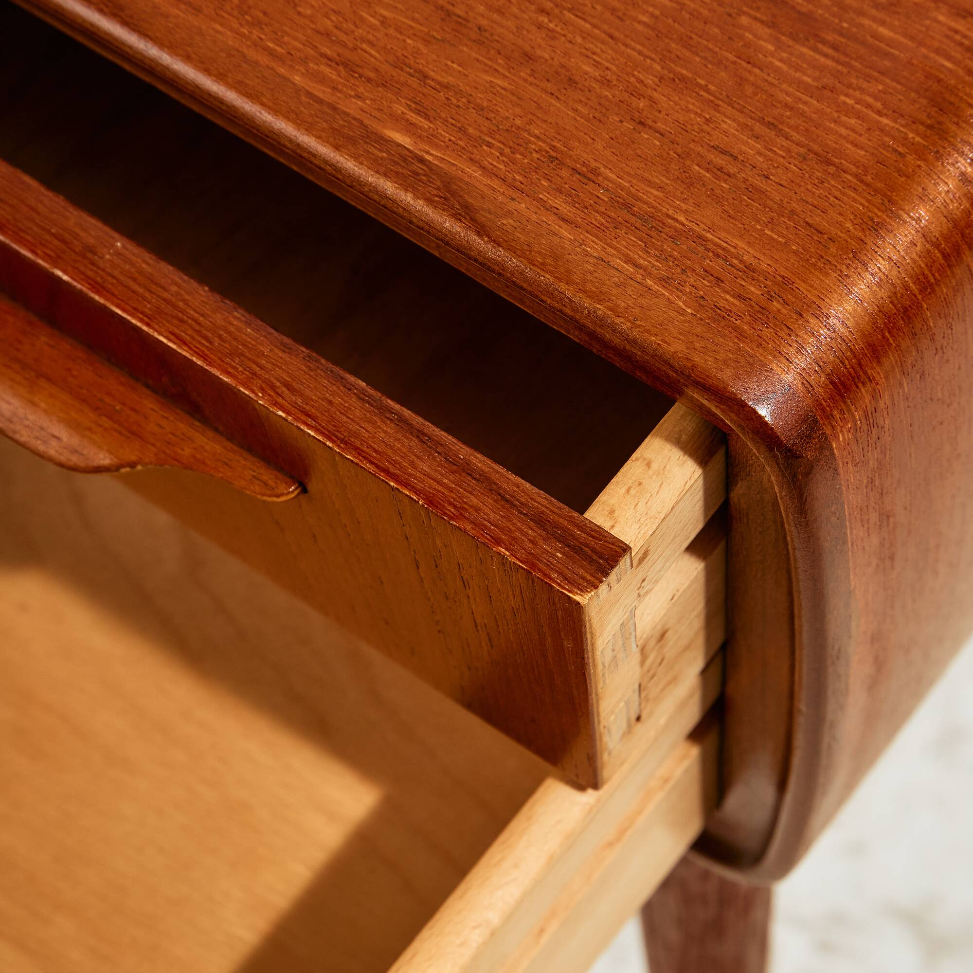 Teak night stand by Johannes Andersen for CFC Silkeborg