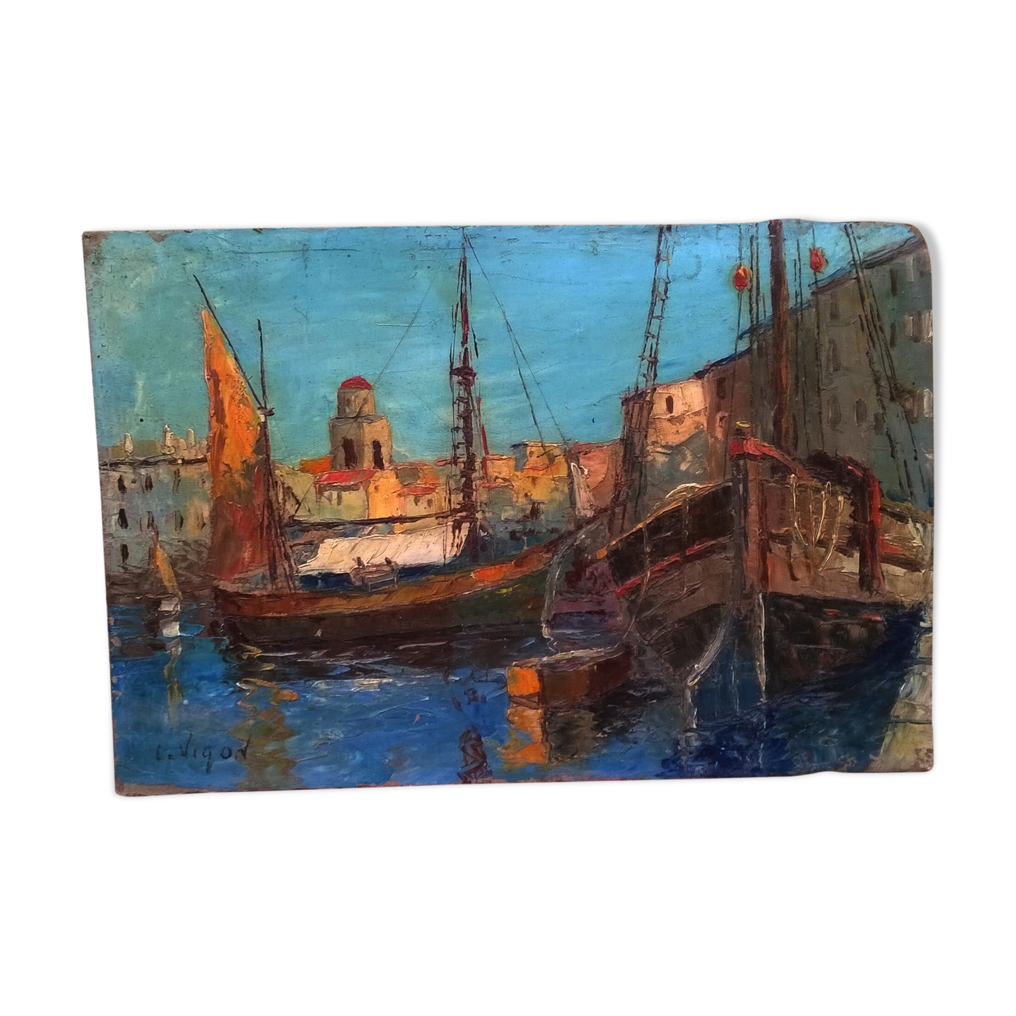 Peinture de St Tropez par Le Vigon