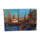Painting of St Tropez by Le Vigon