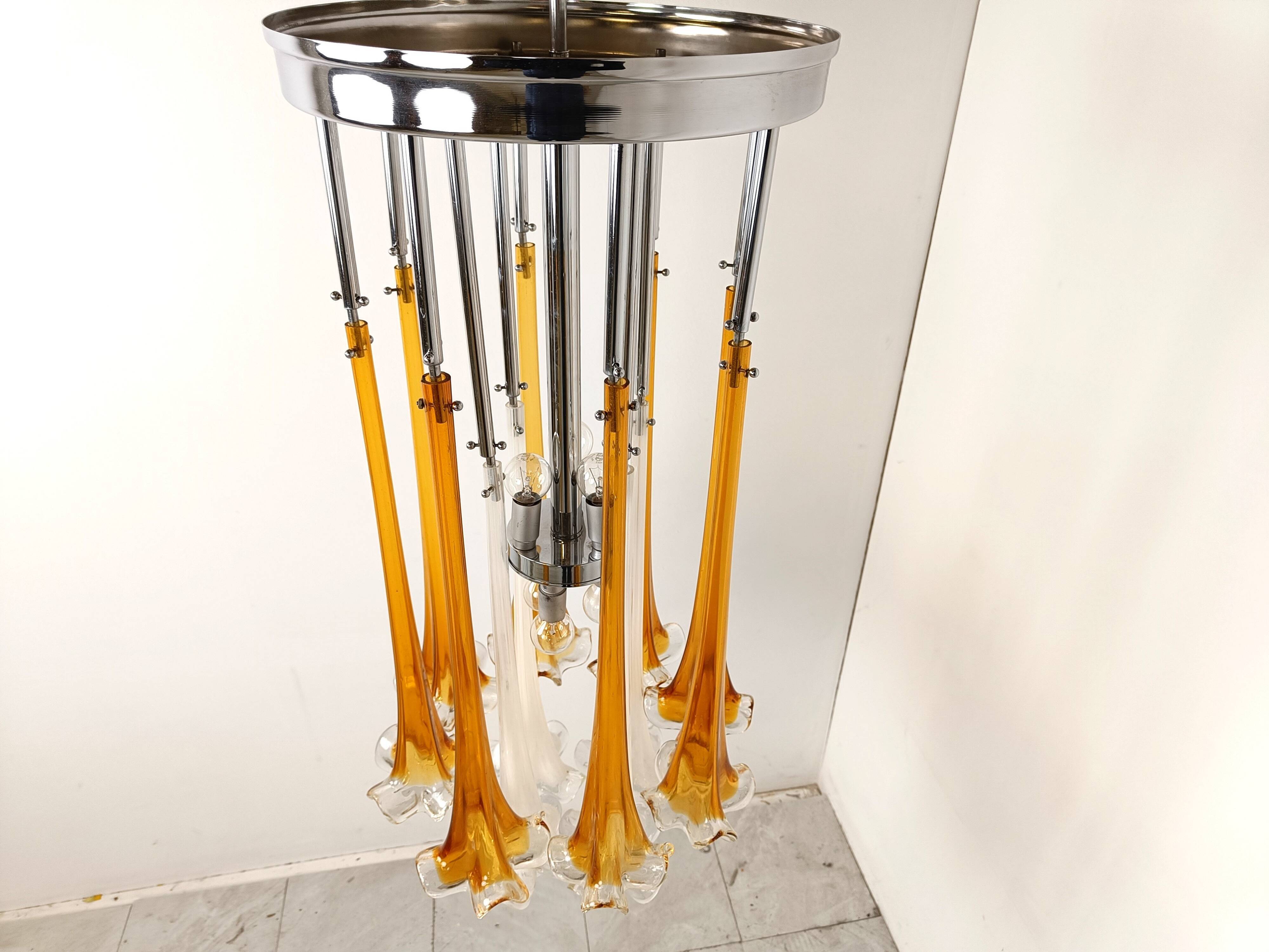 Vintage Paolo Venini chandelier, 1970s