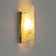Pair of 70s wall lamps in glass and brass by Fischer Leuchten