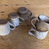 Handmade stoneware coffee set