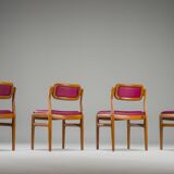 4 chaises en teck par Johannes Andersen pour Uldum