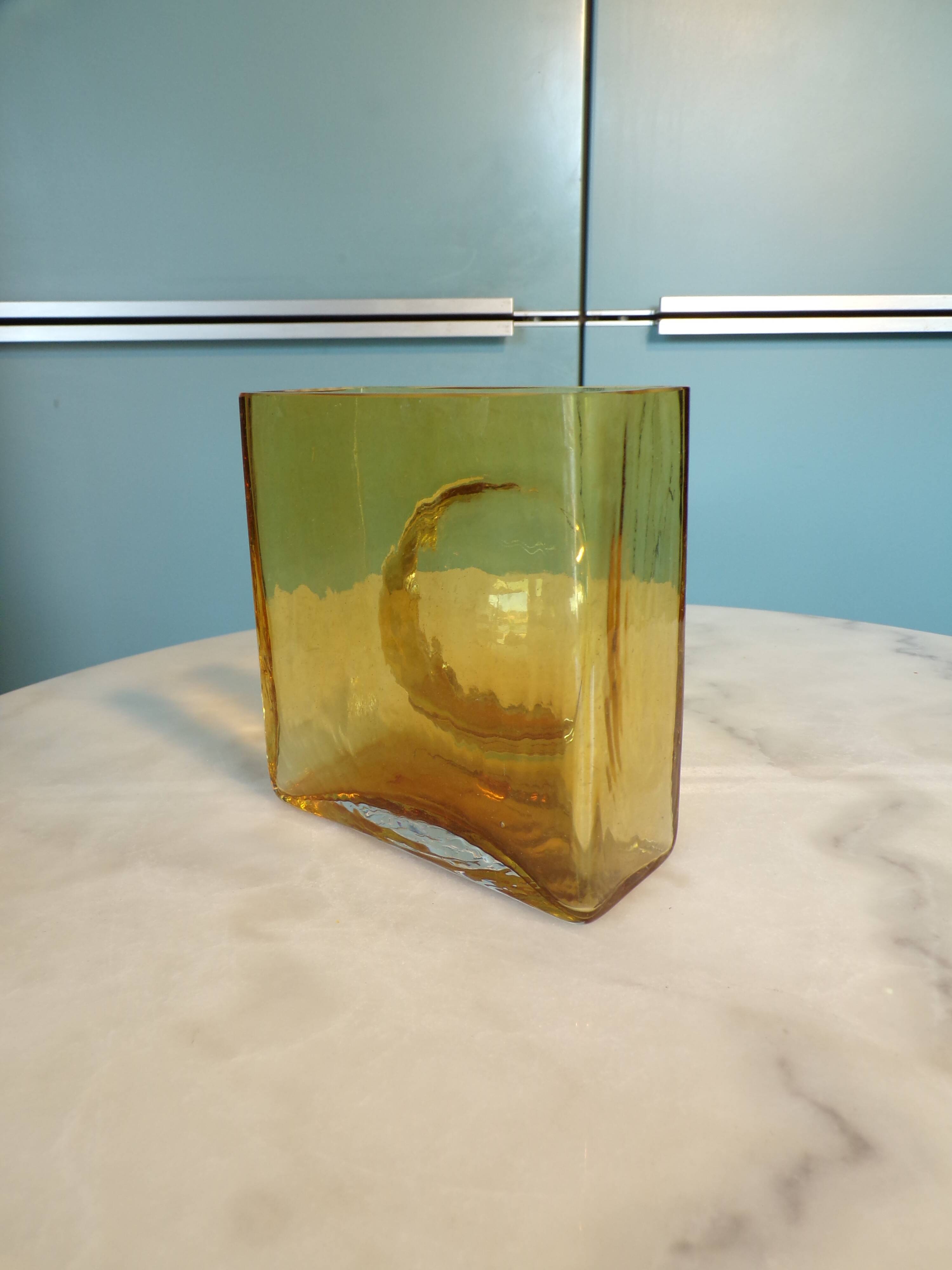 Christian Tortu Amber Yellow Vase