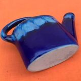 1950s vase / flower pick in the shape of a watering can flamed stoneware