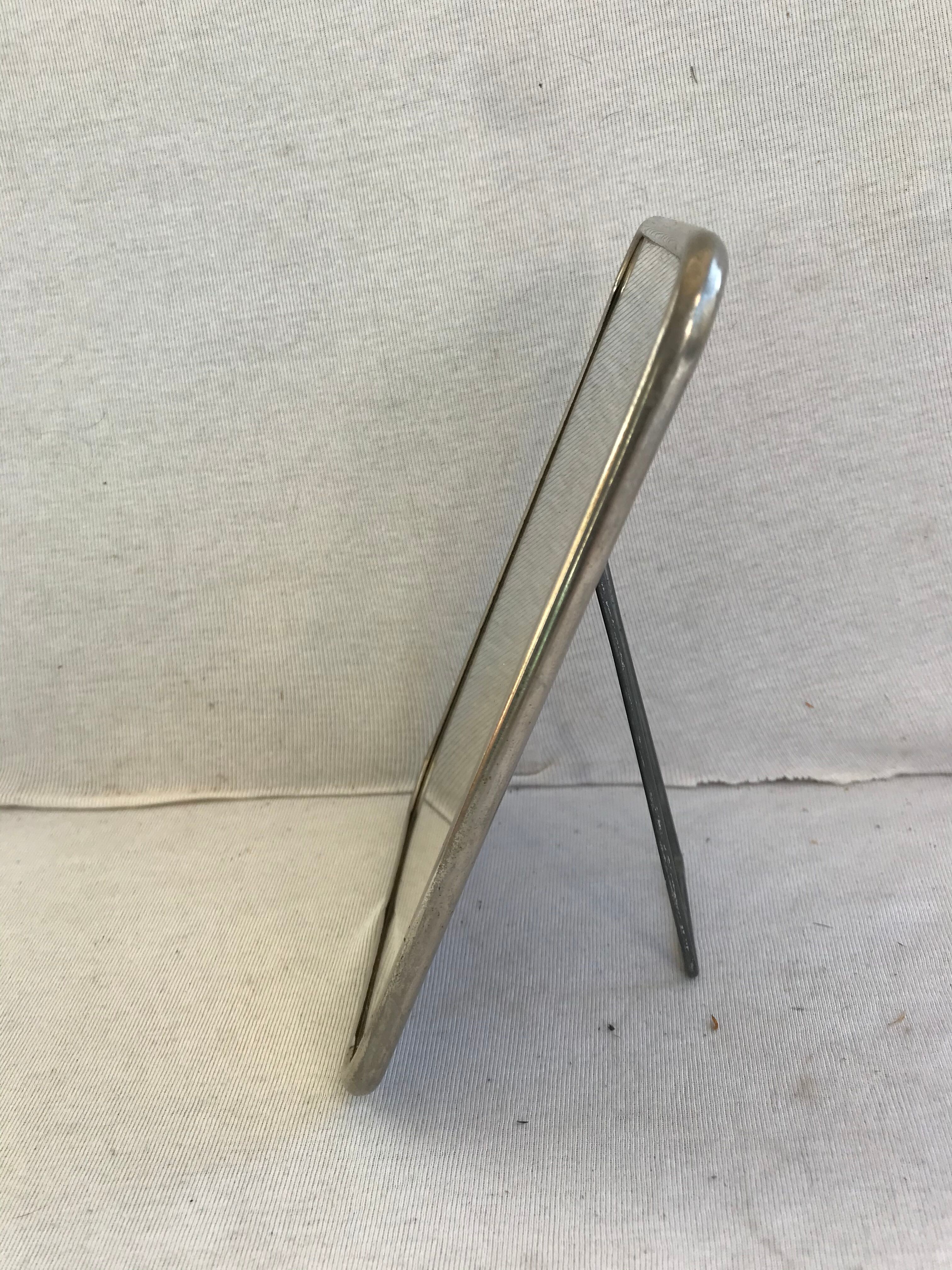 Former mirror barbier contour alu - vintage decoration tripod