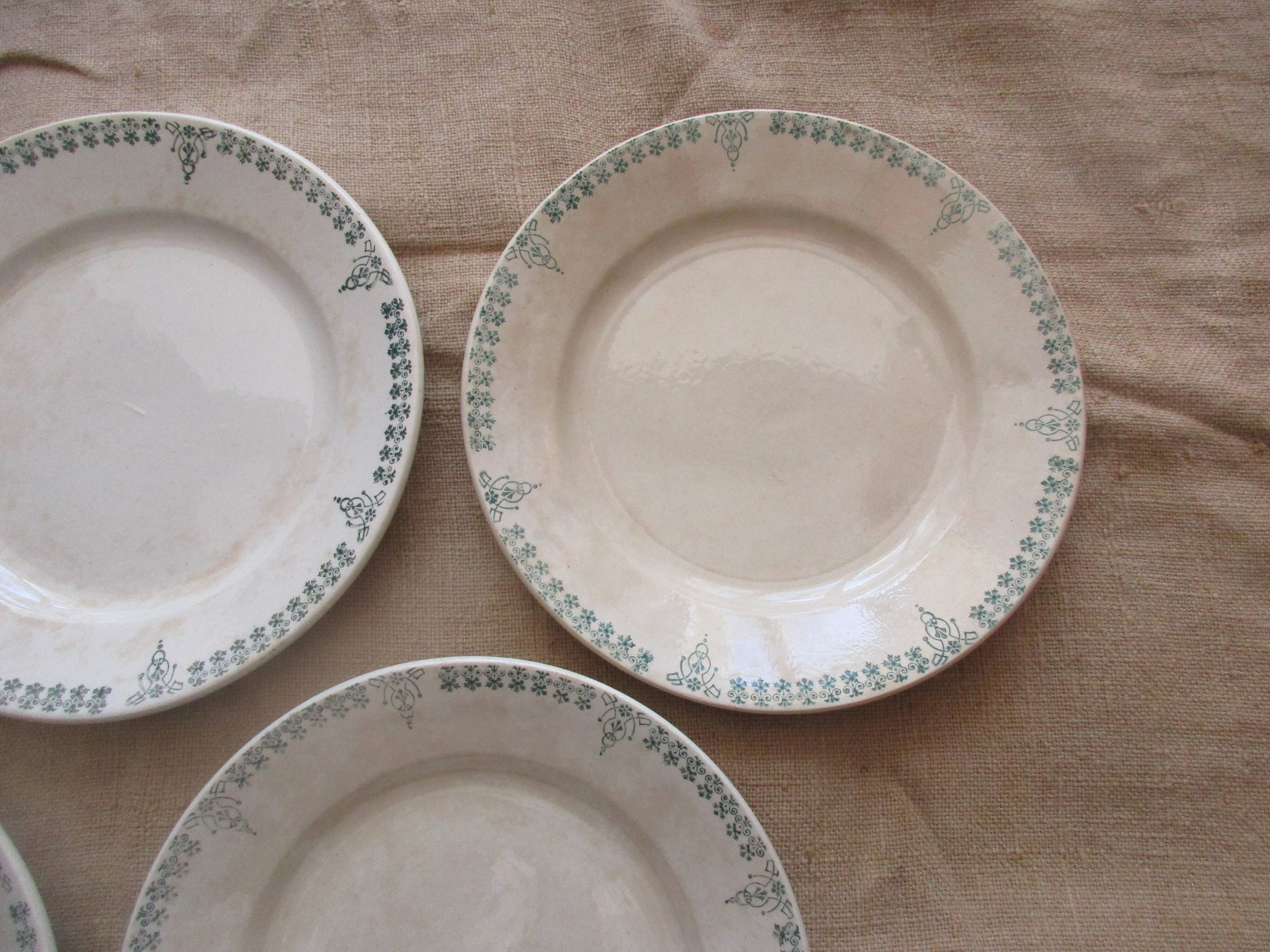 6 plates for castres faiencerie dessert