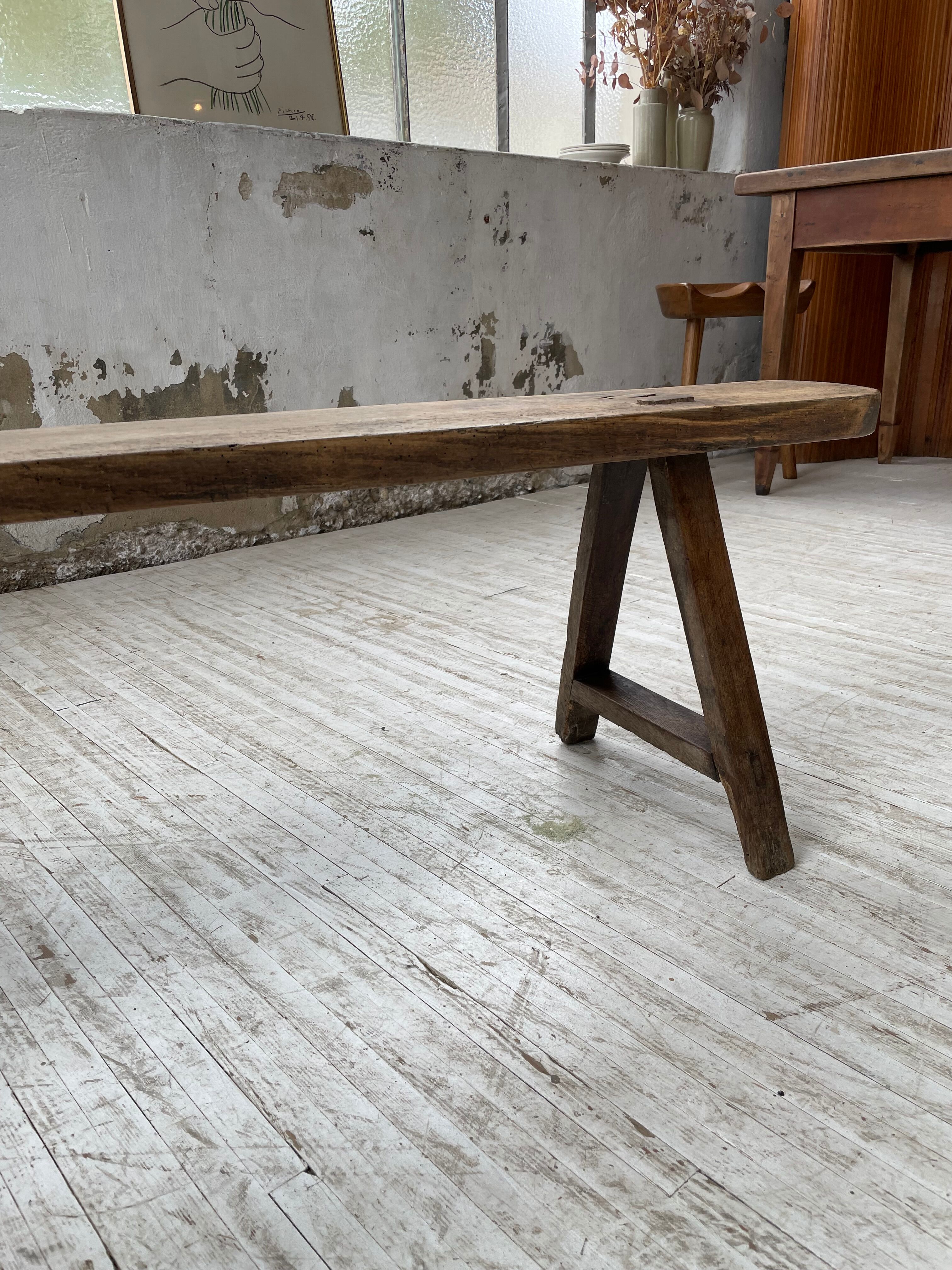 Oak farm bench 195 cm