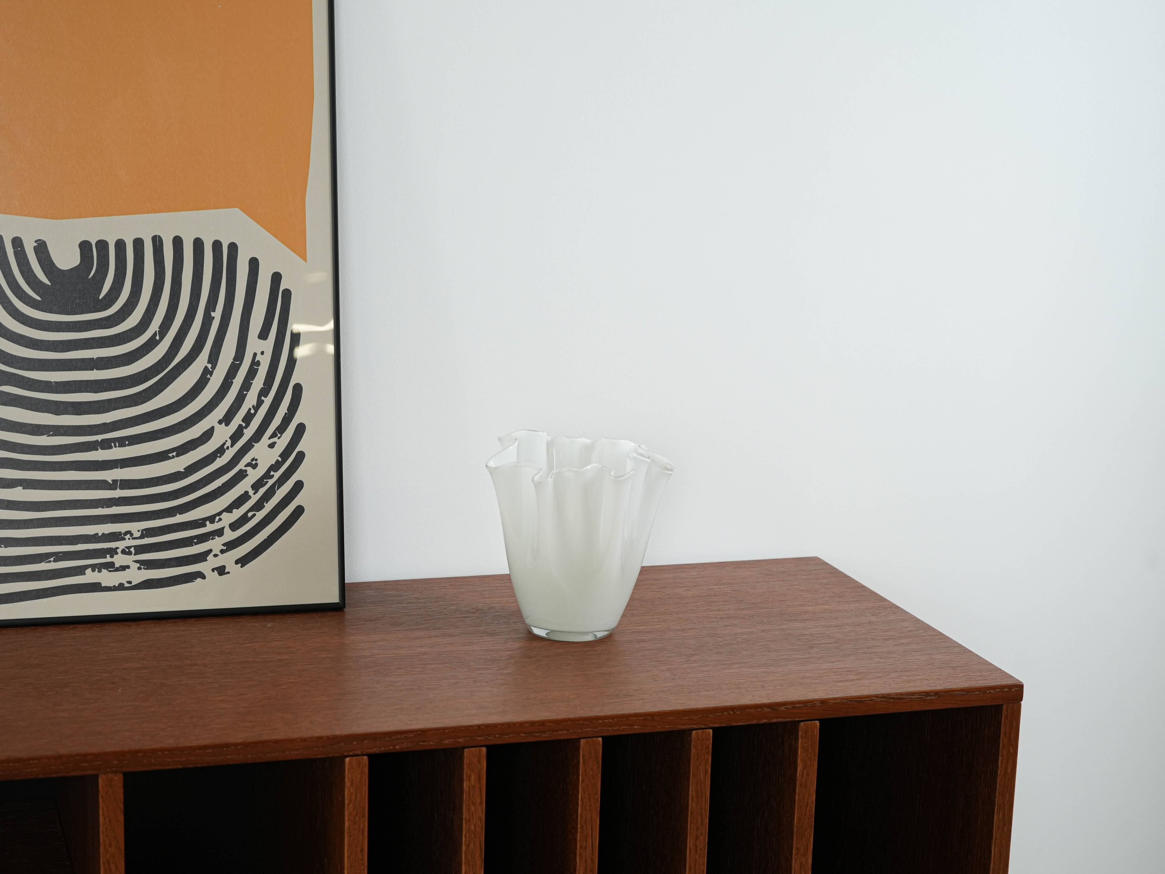 White vase, Danish design, 1970s, made in Denmark