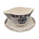 Old sauce boat faience model etoile badonviller