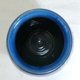 Aldo Londi ceramic ball vase Bitossi Riminu blu