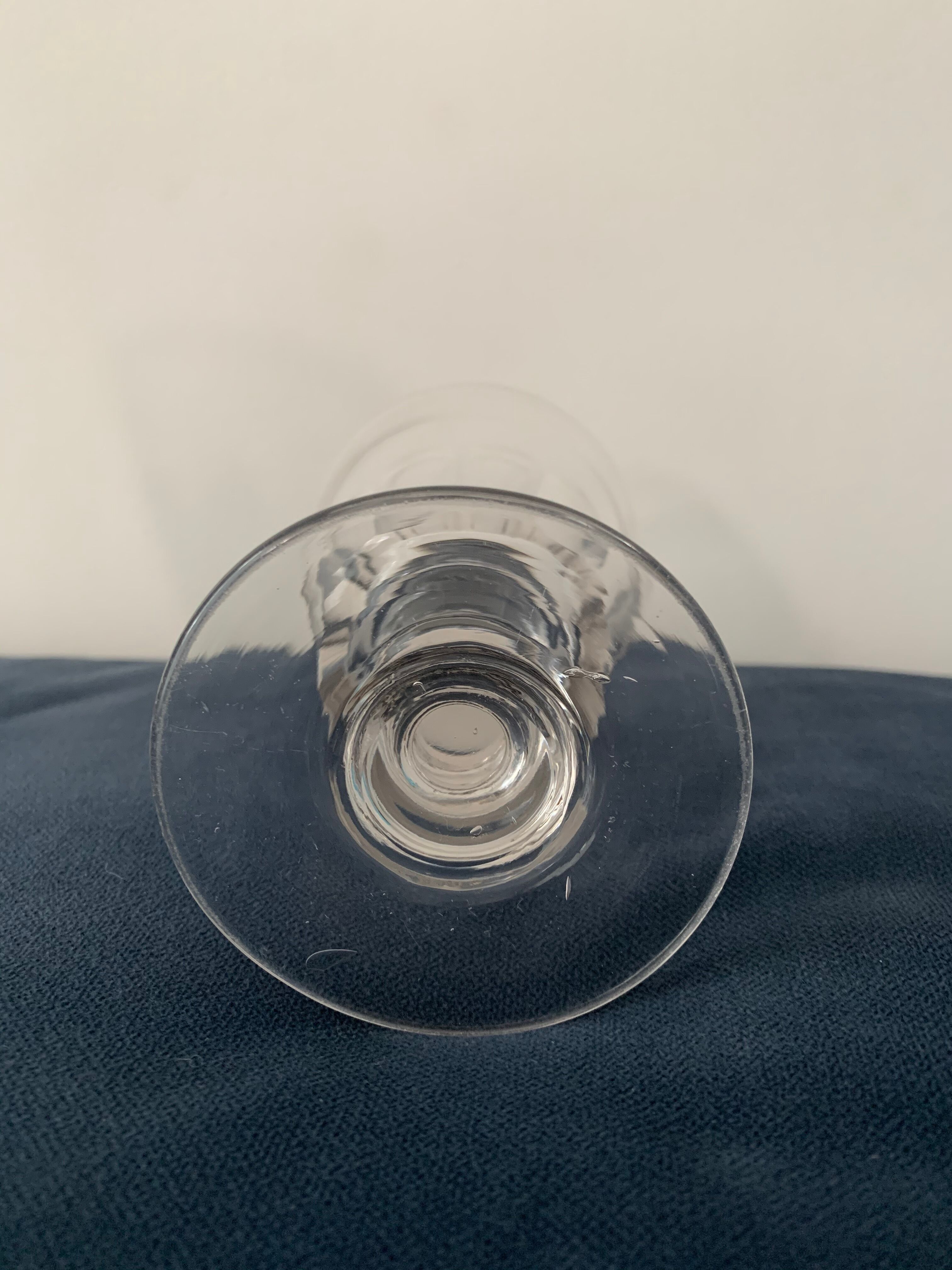 Suite of 5 old Baccarat walking glasses in crystal and glass